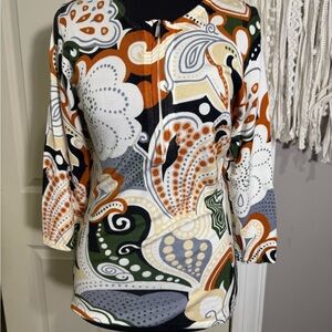Vibrant Paisley Women's Blouse